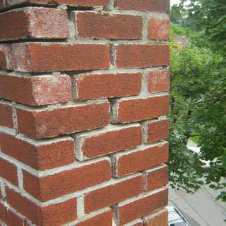 Joints de mortier vides